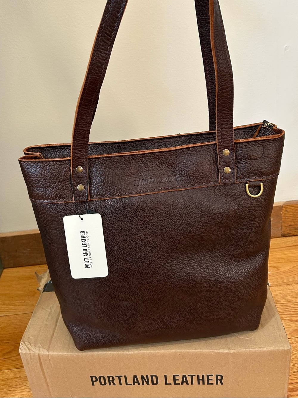 Portland Leather Goods Medium Zippered Cold Brew Montana. NWT